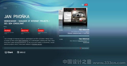 25个运用绚丽光效的网站设计欣赏 点亮视觉体验的网页创意